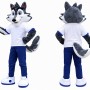Gray Wolf Mascot Costume Adult