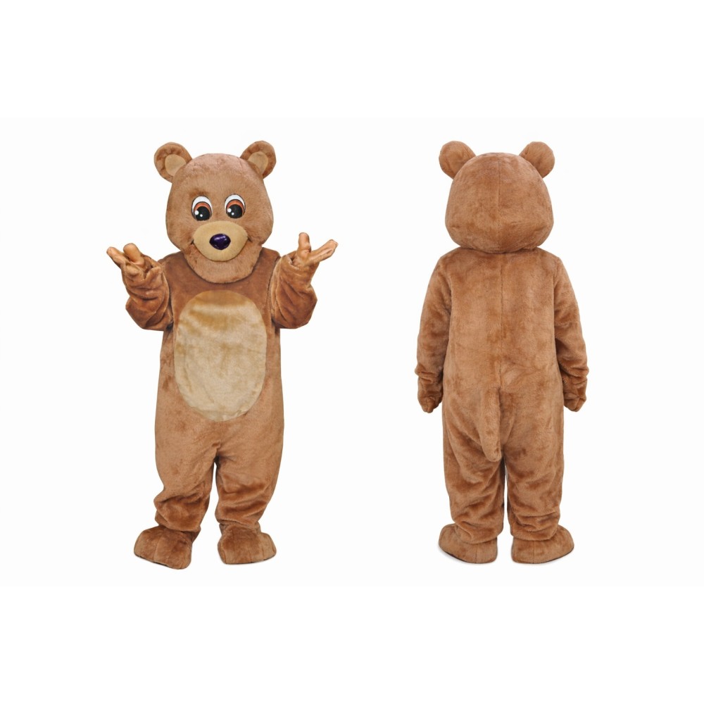 Cute Brown Bear Mascot Costume Adult