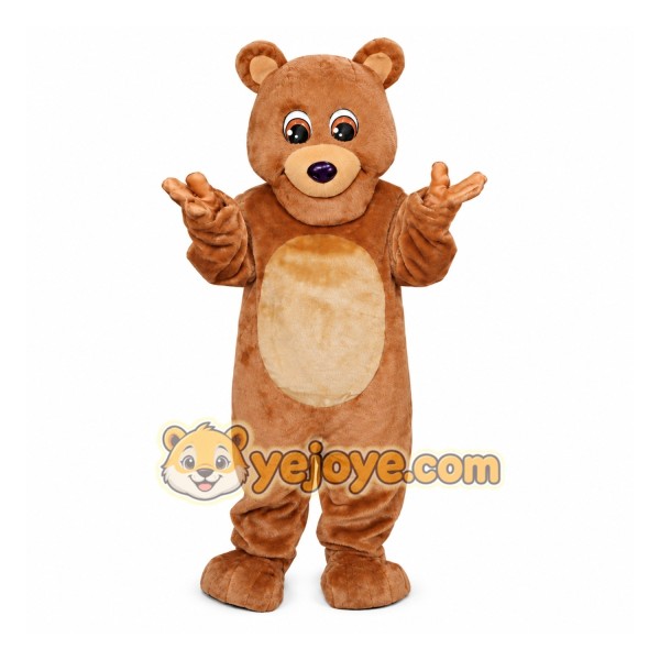Cute Brown Bear Mascot Costume Adult