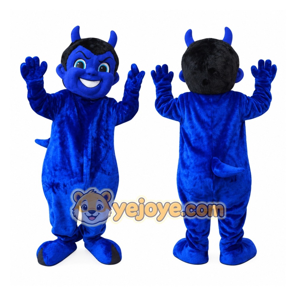 Blue Devil Mascot Costume Adult Blue Devil Mascot Costume Adult