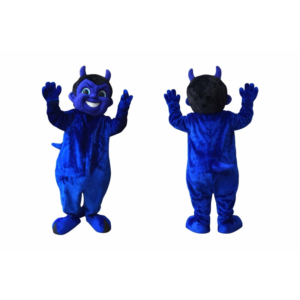 Blue Devil Mascot Costume Adult