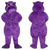 Purple Hippo Mascot Costume Adult