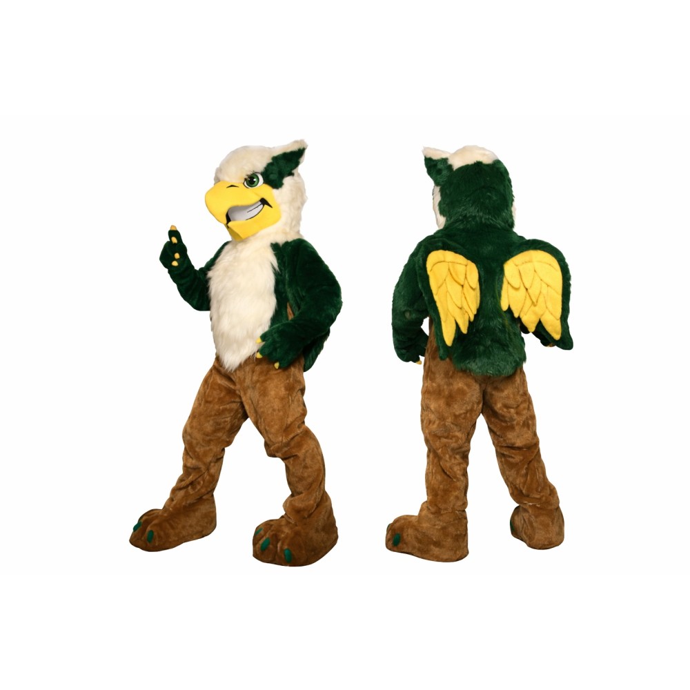 Green Griffin Mascot Costume Adult