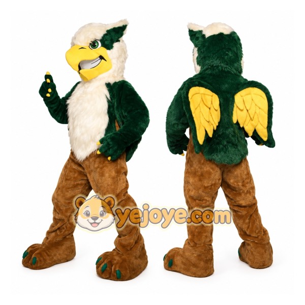 Green Griffin Mascot Costume Adult