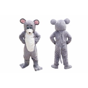 Gray Mouse Mascot Costume Adult