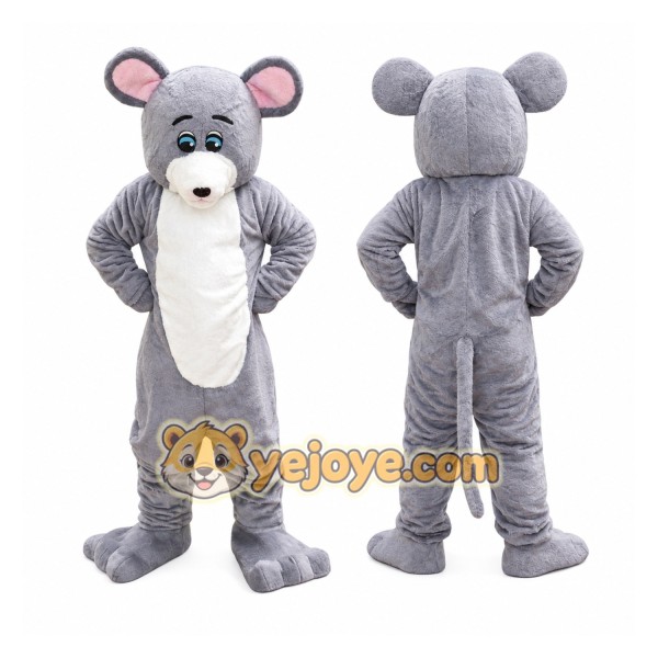 Gray Mouse Mascot Costume Adult