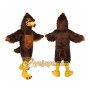 Brown Eagle Mascot Costume Adult