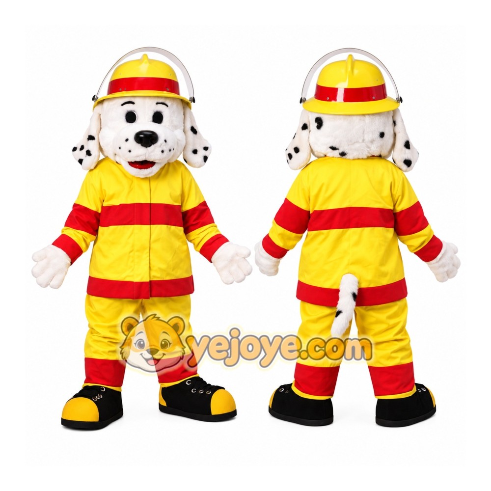 Firefighter Dog Mascot Costume Adult