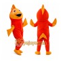 Orange Fish Mascot Costume Adult