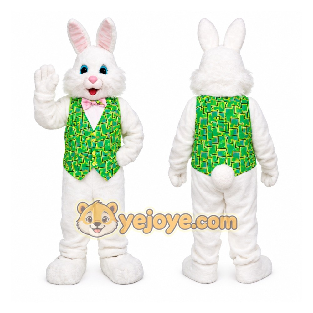 White Bunny Mascot Costume Adult White Bunny Mascot Costume Adult