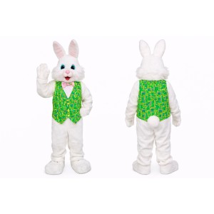 White Bunny Mascot Costume Adult