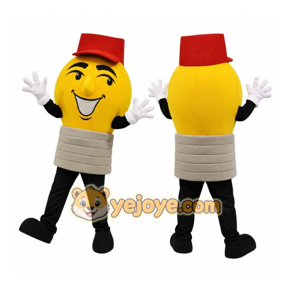 Light Bulb Mascot Costume Adult