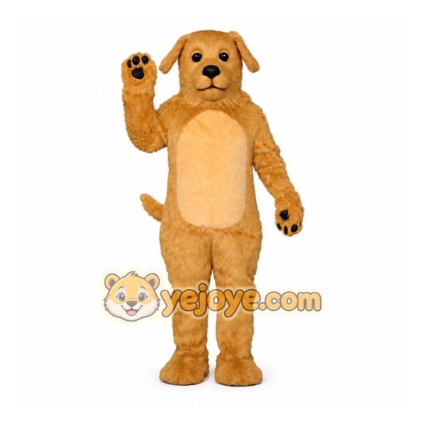 Golden Dog Mascot Costume Adult