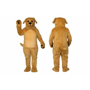 Golden Dog Mascot Costume Adult