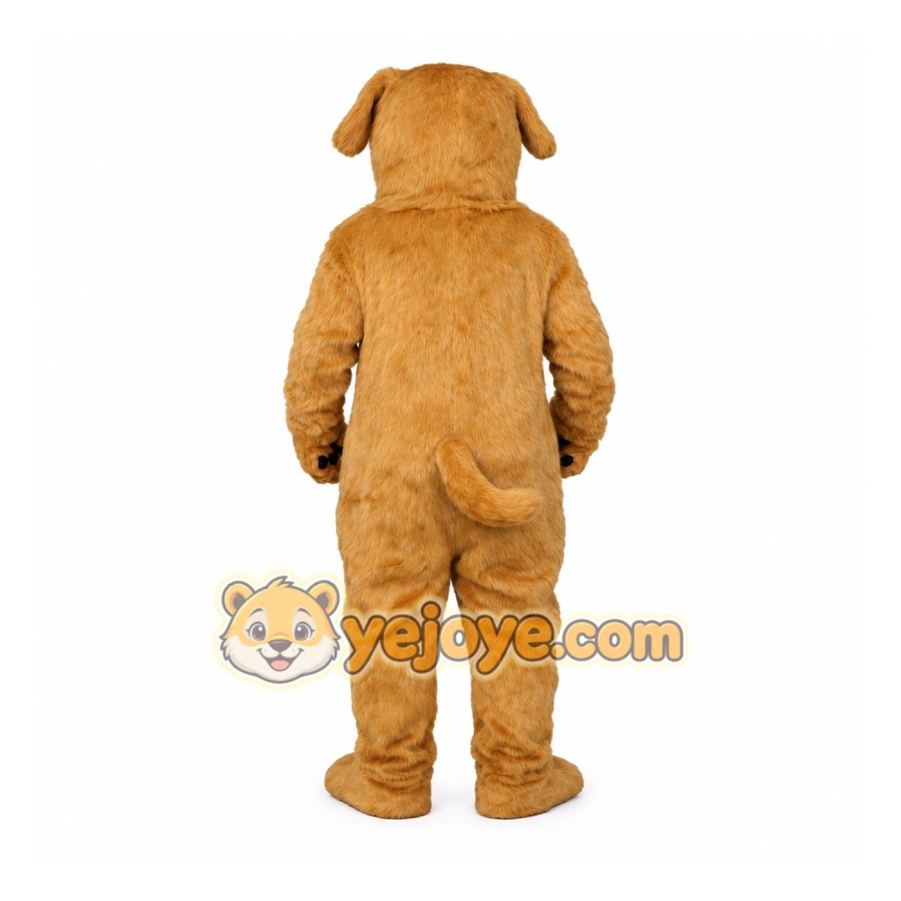 Golden Dog Mascot Costume Adult
