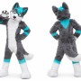 Husky Mascot Costume Adult