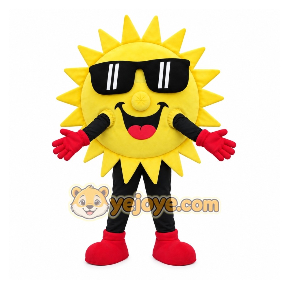 Sun Mascot Costume Adult Sun Mascot Costume Adult