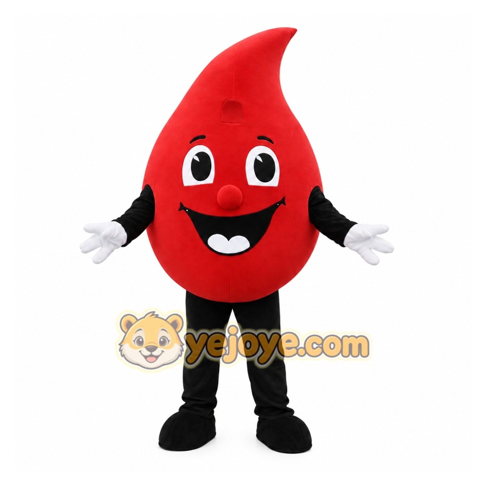 Blood Drop Mascot Costume Blood Drop Mascot Costume