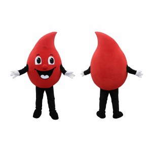 Blood Drop Mascot Costume