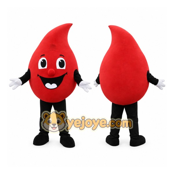 Blood Drop Mascot Costume