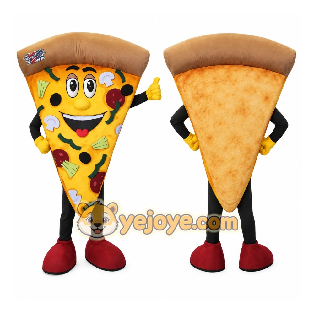 Pizza Slice Mascot Costume Pizza Slice Mascot Costume