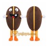 Coffee Bean Mascot Costume Coffee Bean Mascot Costume