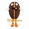 Coffee Bean Mascot Costume Coffee Bean Mascot Costume