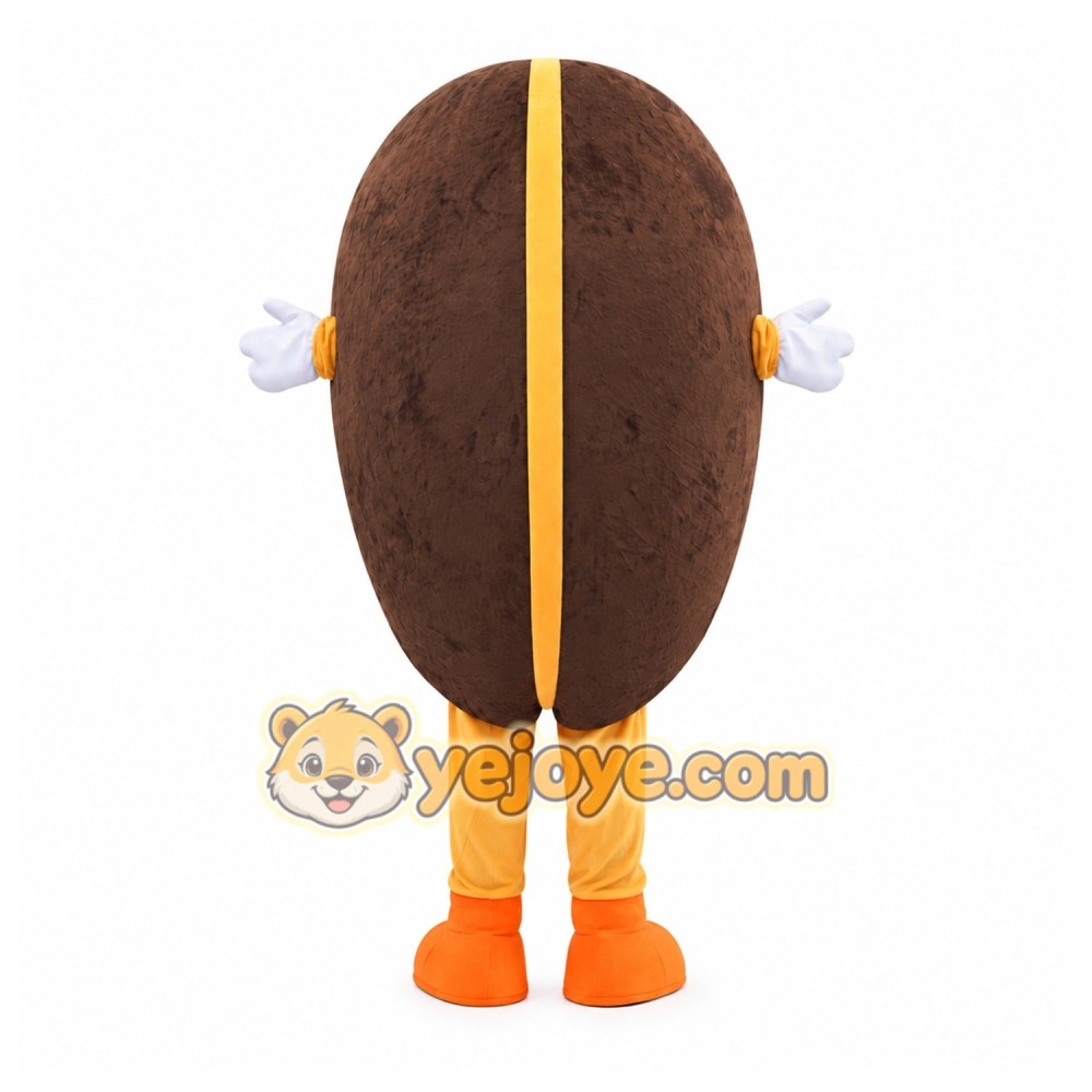 Coffee Bean Mascot Costume Coffee Bean Mascot Costume