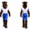 Horse Football Mascot Costume