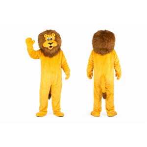 Yellow Lion Mascot Costume