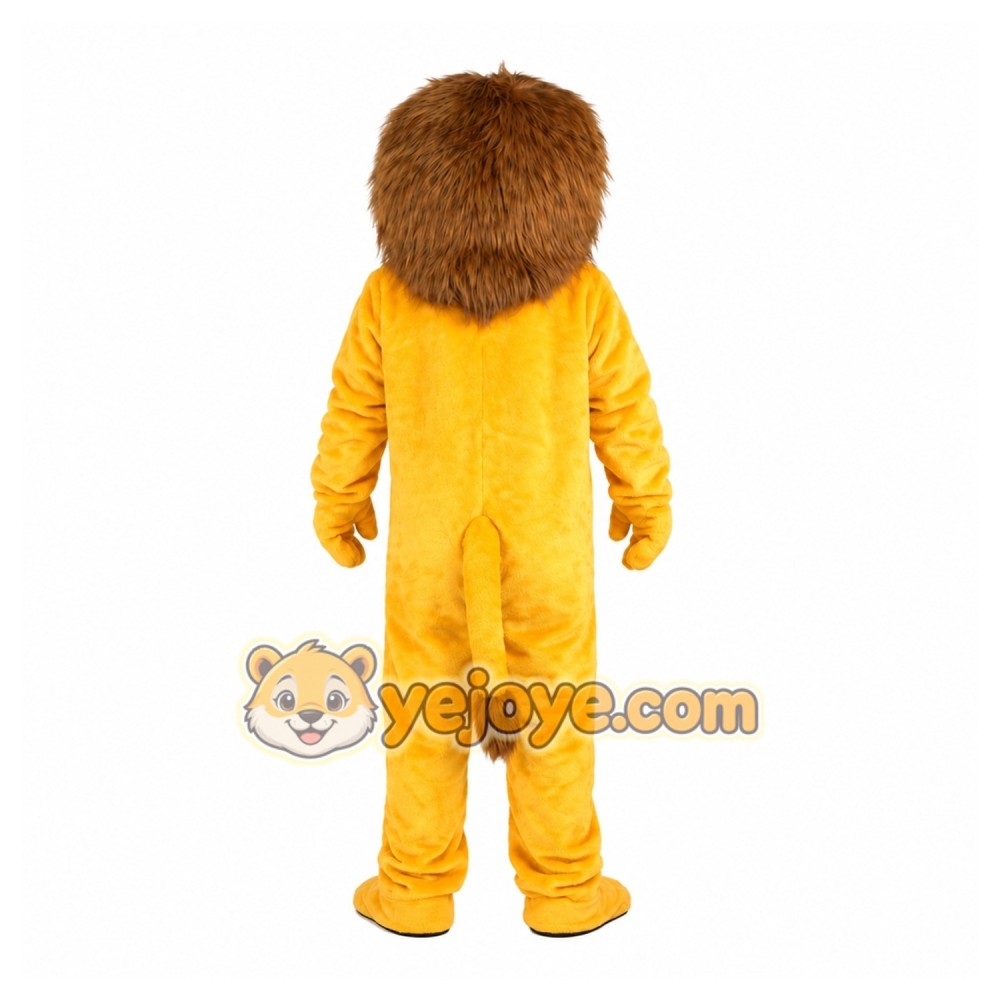 Yellow Lion Mascot Costume Yellow Lion Mascot Costume