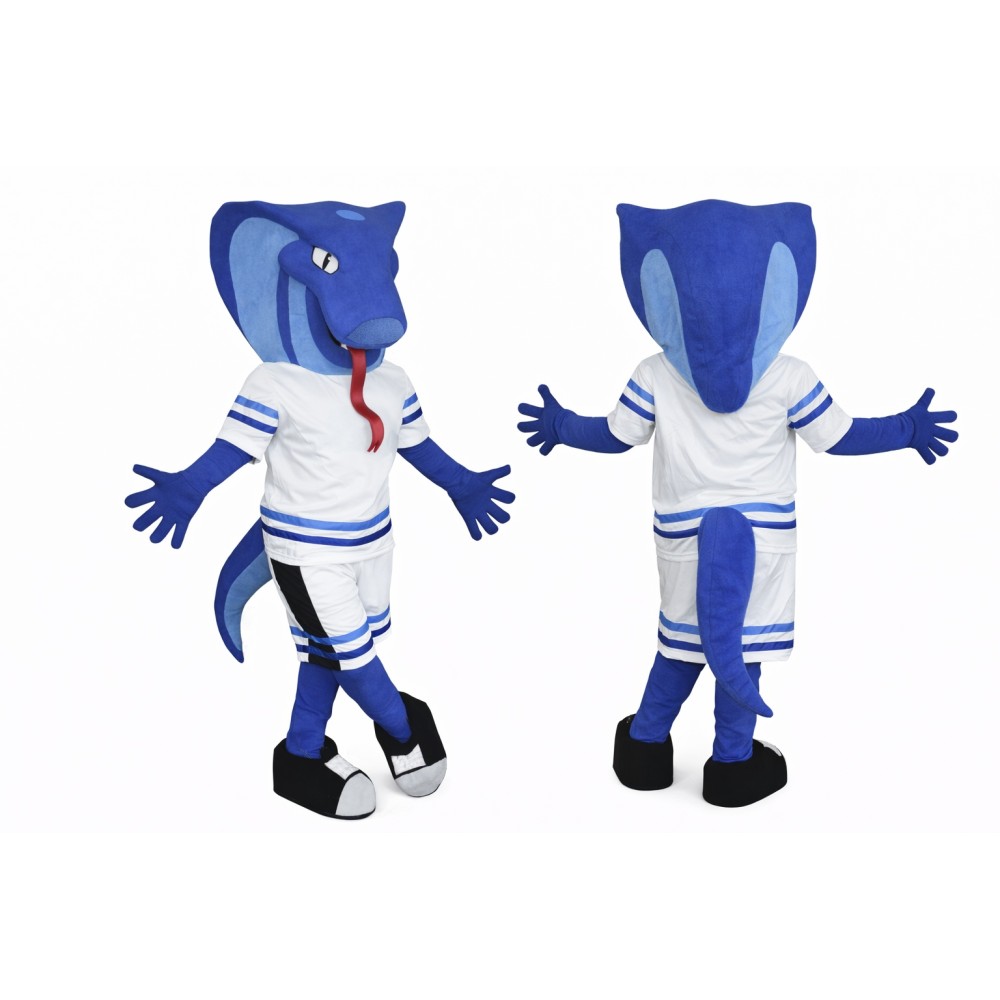 Blue Snake Mascot Costume