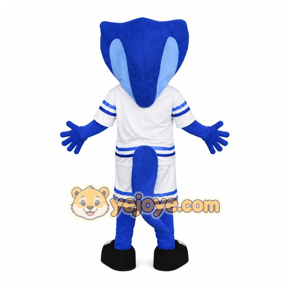 Blue Snake Mascot Costume Blue Snake Mascot Costume