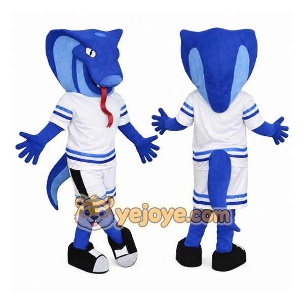Blue Snake Mascot Costume