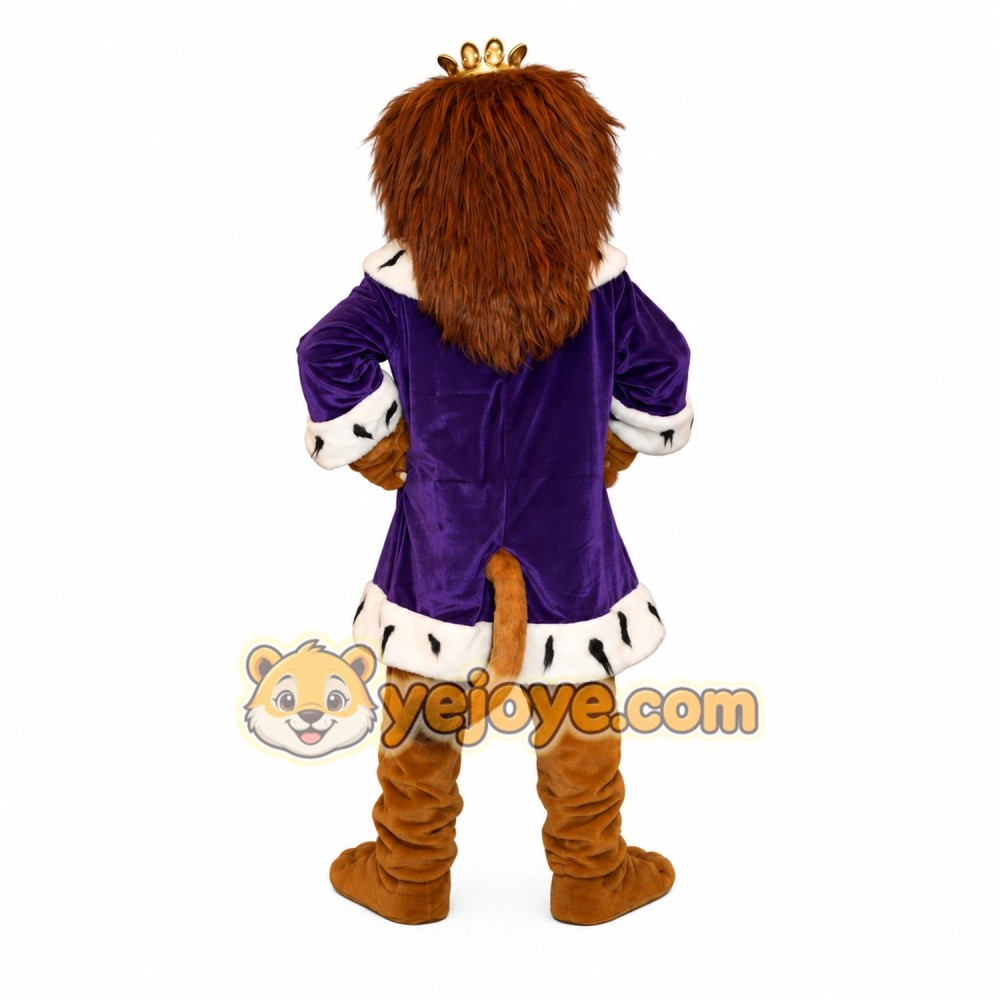 King Lion Mascot Costume King Lion Mascot Costume