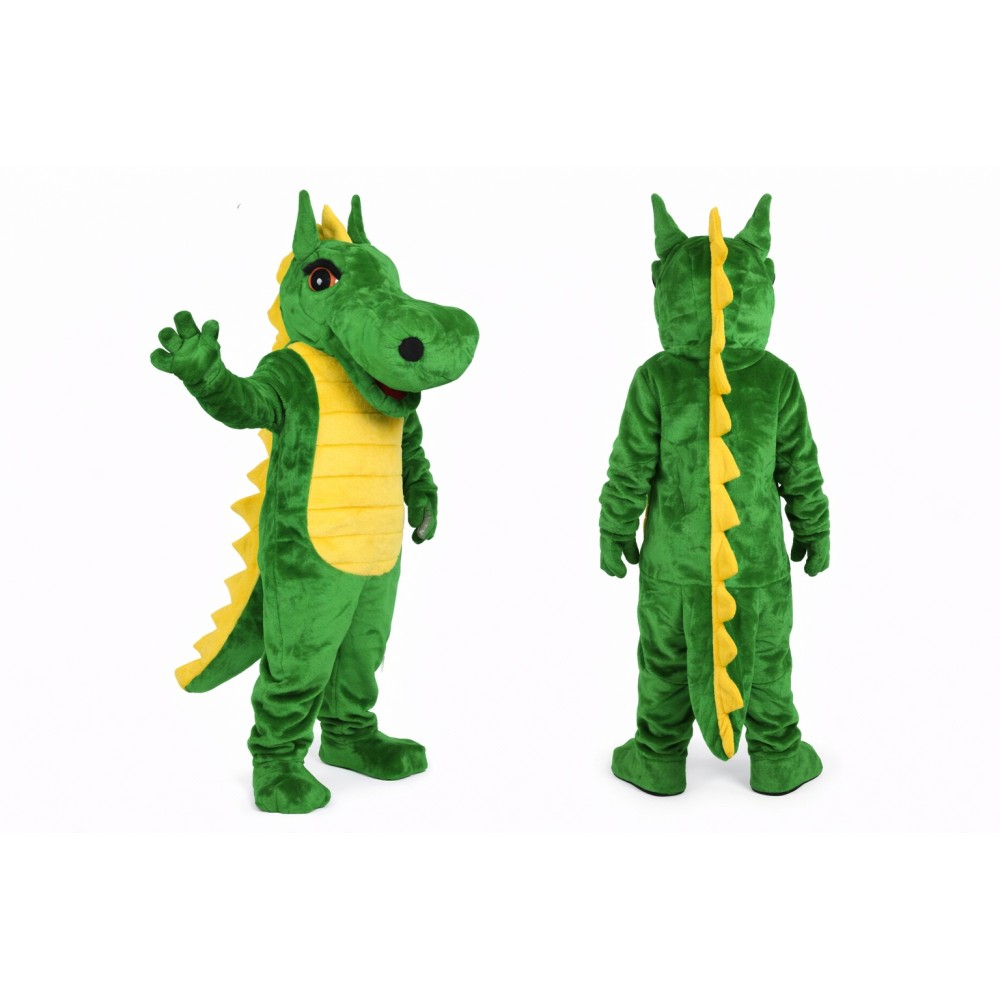 Green Dragon Mascot Costume
