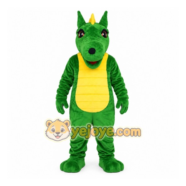 Green Dragon Mascot Costume