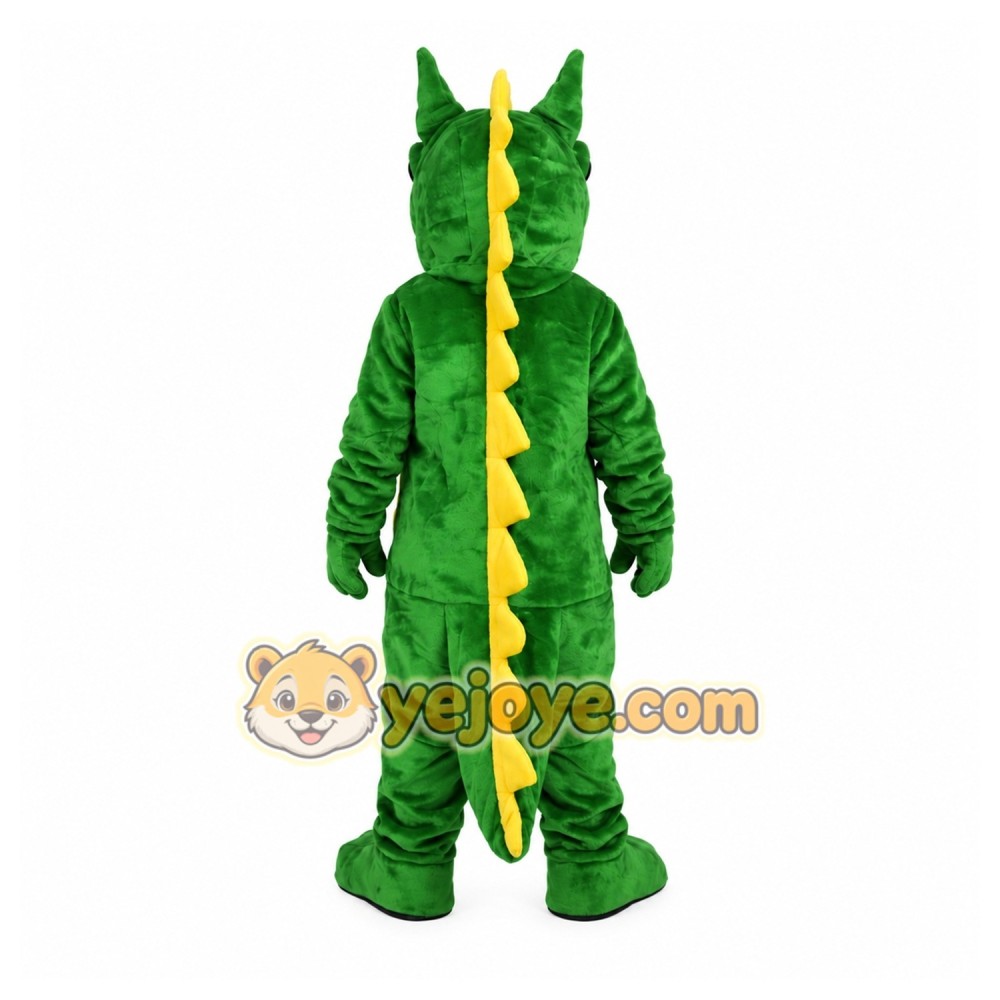 Green Dragon Mascot Costume Green Dragon Mascot Costume
