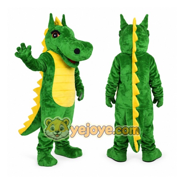 Green Dragon Mascot Costume