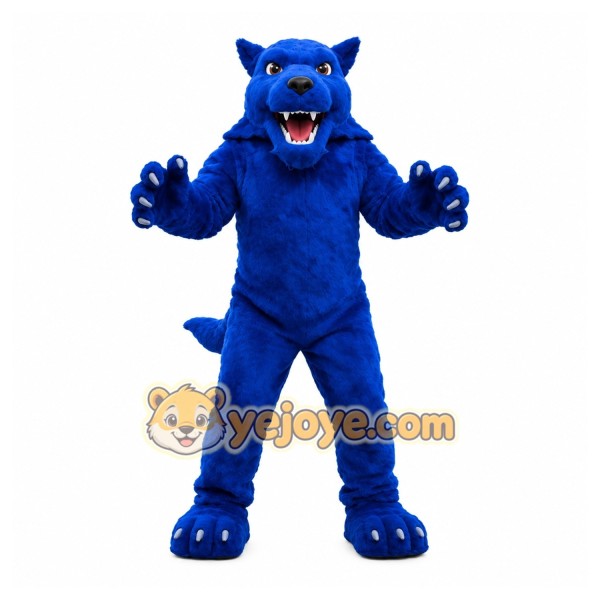 Blue Wolf Mascot Costume