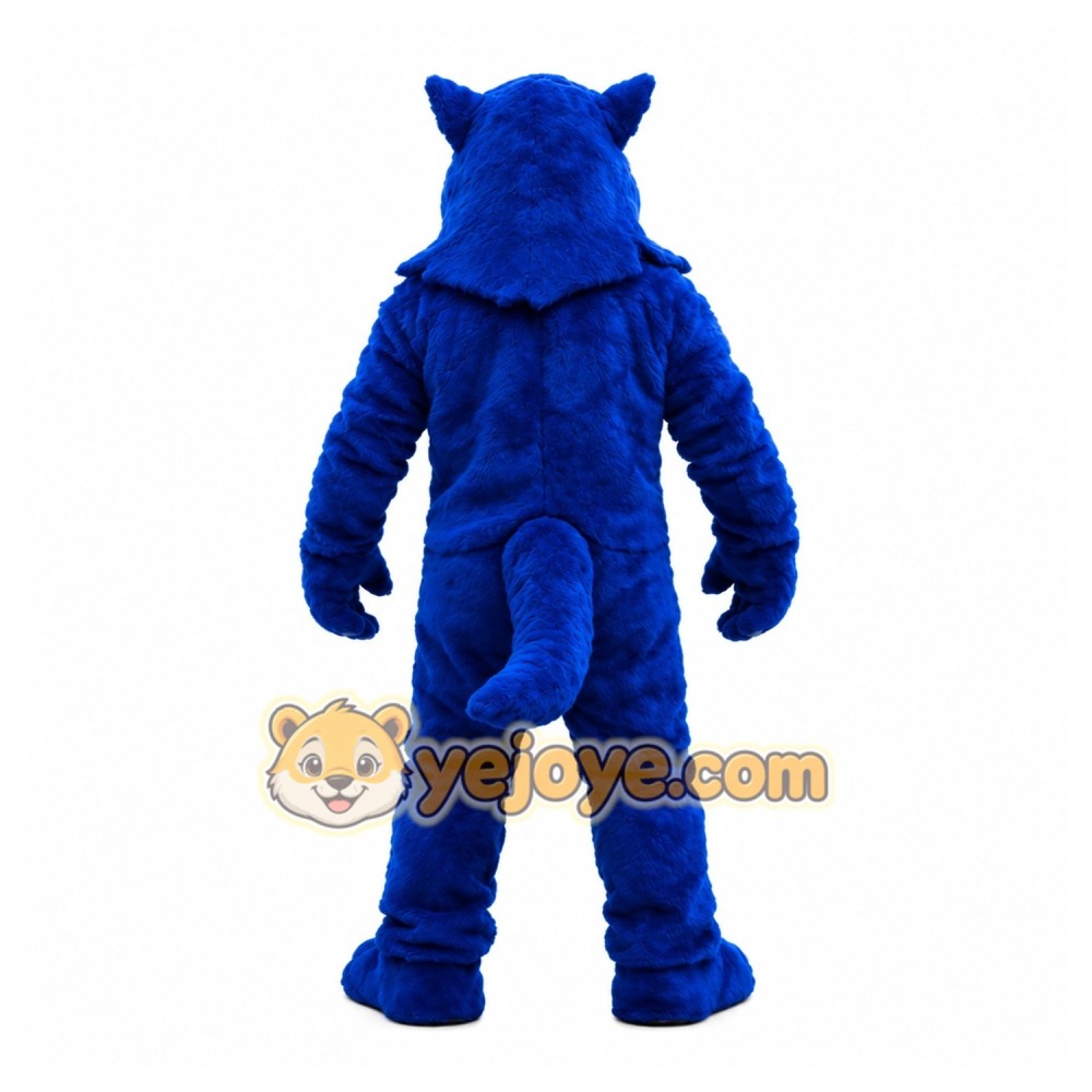 Blue Wolf Mascot Costume Blue Wolf Mascot Costume