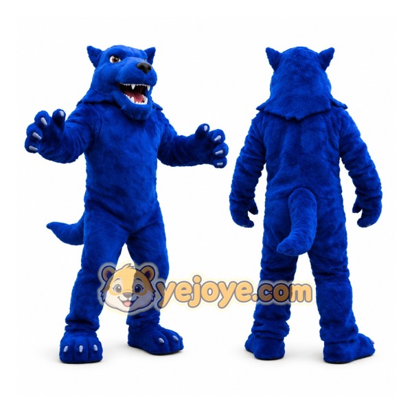 Blue Wolf Mascot Costume