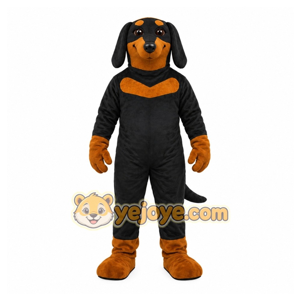 Cute Black Dog Mascot Costume Cute Black Dog Mascot Costume
