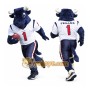 Blue Bull Football Mascot Costume