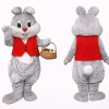 Grey Bunny Mascot Costume