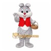 Grey Bunny Mascot Costume Grey Bunny Mascot Costume