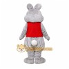 Grey Bunny Mascot Costume Grey Bunny Mascot Costume
