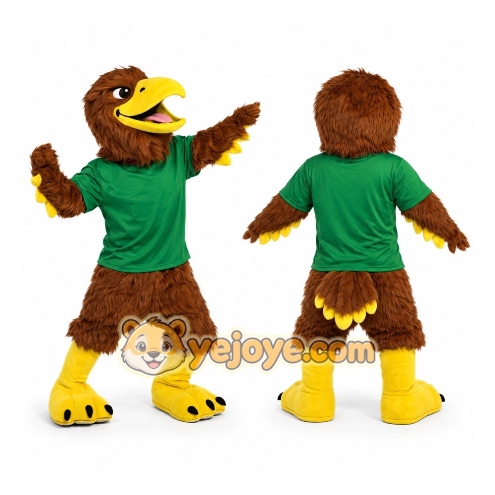 Brown Eagle Mascot Costume Brown Eagle Mascot Costume