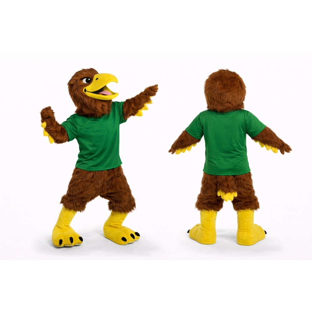 Brown Eagle Mascot Costume