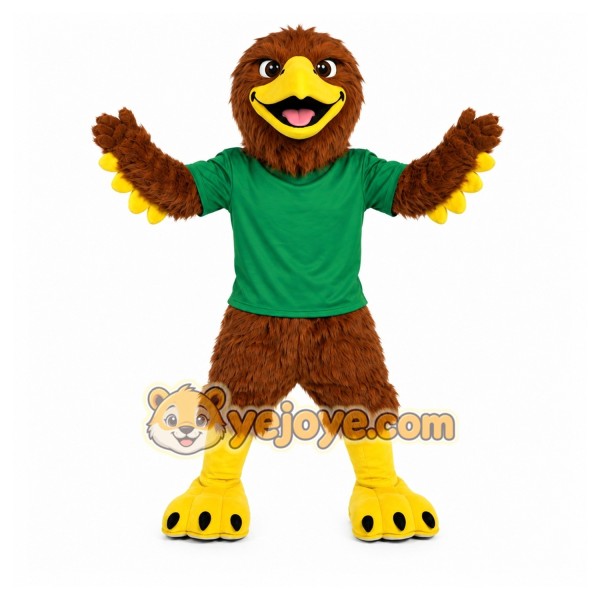 Brown Eagle Mascot Costume